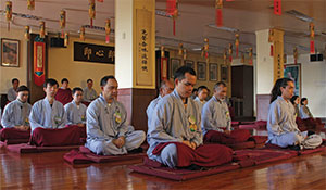 meditation students